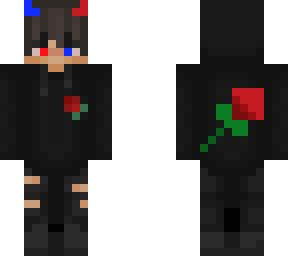 red and blue rose