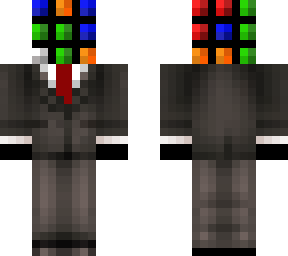 rubix cube in suit (texturized)