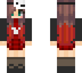 school girl outfit on skin base 1with dream mask