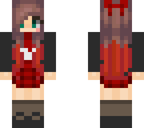school girl outfit on skin base1