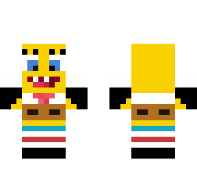 small spongebob with gloves