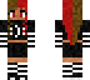 split dye(red and brown) egirl fit