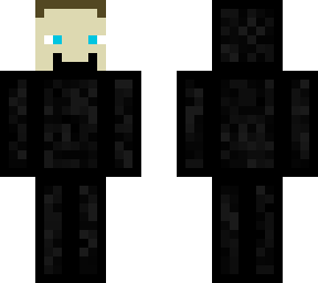 steve waring a enderman hoodie