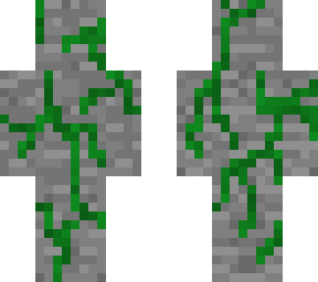 stone with vines
