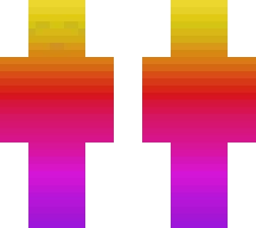 sunset gradient with face