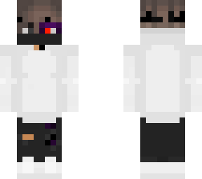 white hoodie boi but half demonic