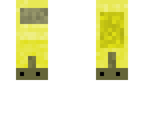 a yellow among us character