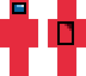 among us minecraft character (red)
