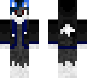 black and blue (brown eyes)