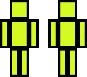 black and yellow outline