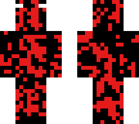 black on red