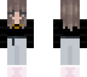 black top and gray cargo pants
