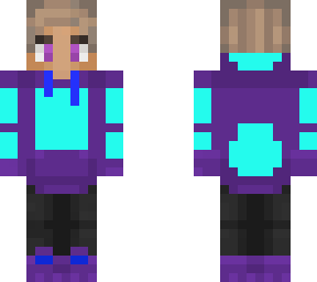 blue and purple purpled