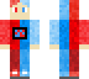 blue and red