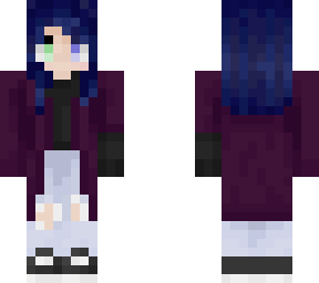 blue haired girl