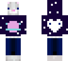 cat hoodie - space