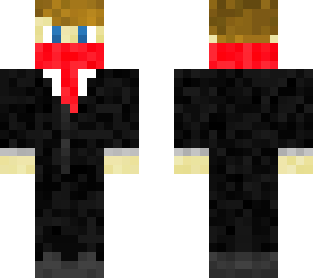 charlazer in a suit red