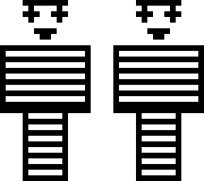 clown black/white