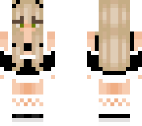 cute blond anime maid