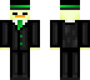 duck in a suit and bowl hat: green edition