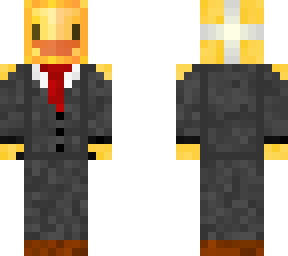 duck with a suit