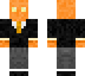 fire creature in tuxedo