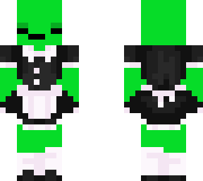 frog with maid outfit