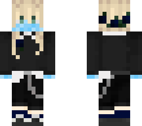 girl sweater w/ gloves and mask