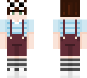 gogy with red overalls