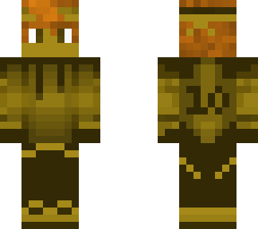 gold with face and mask
