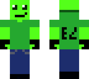 green frog man