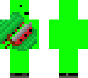 greenscreen watermelon skin