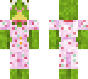 happy strawberry dress frog