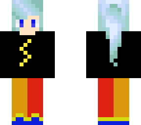 me with blue hair