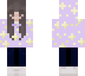 navy blue pants and pastel purple star hoodie