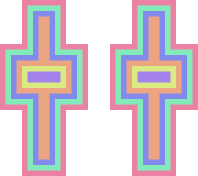 optical illusion (pastel)