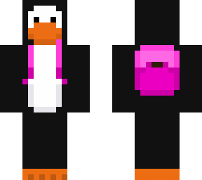 penguin pink backpack