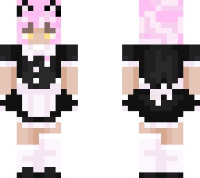 pink maid girl (tan skin)