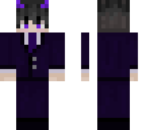 purple eboy devil with suit