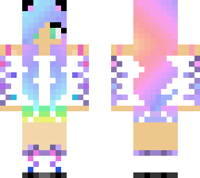 rainbow cat girl  * with ears *