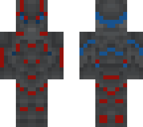 red & blue superhero skin