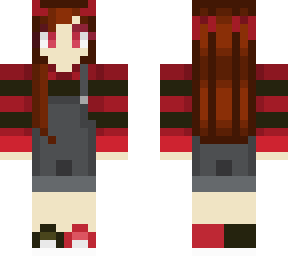 red overalls
