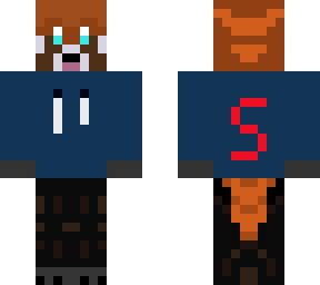 red panda whit hoodie