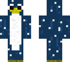 snowy penguin