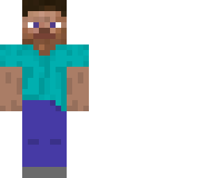 Steve 2d Minecraft Skin