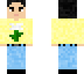 yellowe flower shirt girl
