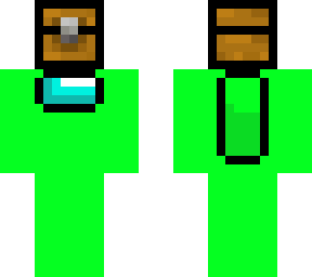among us lime chest hat
