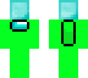 among us lime diamond block hat