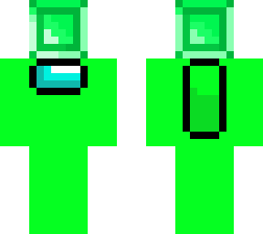among us lime emerald block hat