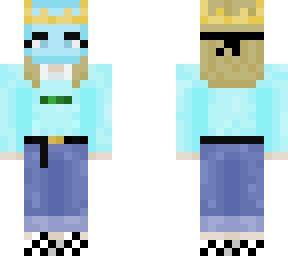blonde person with turqoise mask small changes!